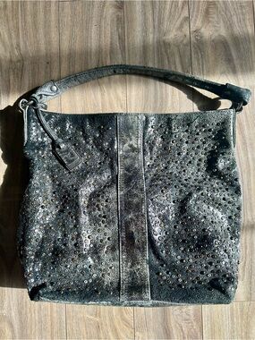 Frye Studded Leather Hobo Bag